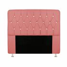 Cabeceira Cristal Para Cama Box Quenn 1,60 Cm Rose