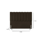 Cabeceira Crown 160cm Marrom Bnn Decor