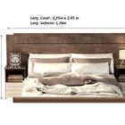 Cabeceira Daiane Casal Ou Solteiro C/ Criado