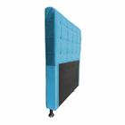 Cabeceira Dama 1,00 Cm Cama Box Solteiro Suede Azul Tiffany
