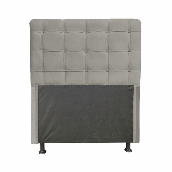 Cabeceira Dama 1,00 Cm Cama Box Solteiro Suede Grafite