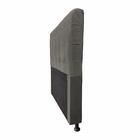 Cabeceira Dama 1,00 Cm Cama Box Solteiro Suede Grafite
