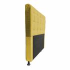 Cabeceira Dama 1,40 Cm Cama Box Casal Suede Amarelo