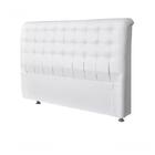 Cabeceira Dama 1,60 Cm Cama Box Queen Corino Branco