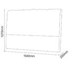 Cabeceira Dama 1,60 Cm Cama Box Queen Corino Preto