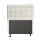 Cabeceira Dama 1,60 Cm Para Cama Box Queen Suede Bege Nude