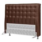 Cabeceira Dama 1,95 Cm Cama Box King Casal Corino Marrom