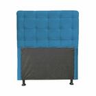 Cabeceira Dama 90 Cm Cama Box Solteiro Suede Azul Marinho