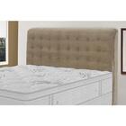 Cabeceira Dama 90 Cm Cama Box Solteiro Suede Bege
