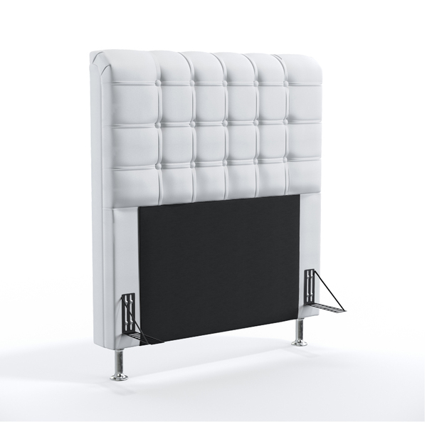Cabeceira Dama 90 Para Cama De Solteiro Couro Artificial Bran