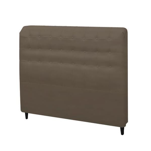 Cabeceira Dama New Plus Casal 1400mm Suede Marrom Taupe - Sim