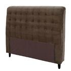 Cabeceira Dama New Plus King Size 1950mm Suede Chocolate - Si