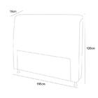 Cabeceira Dama New Plus King Size 1950mm Suede Chocolate - Si