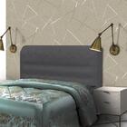 Cabeceira Dama New Plus Queen 1600mm Suede Cinza - Simbal