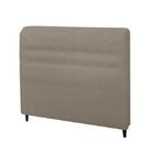 Cabeceira Dama New Plus Queen 1600mm Veludo Bege Escuro - Sim