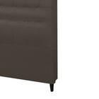 Cabeceira Dama New Plus Solteiro 900mm Suede Chocolate - Simb
