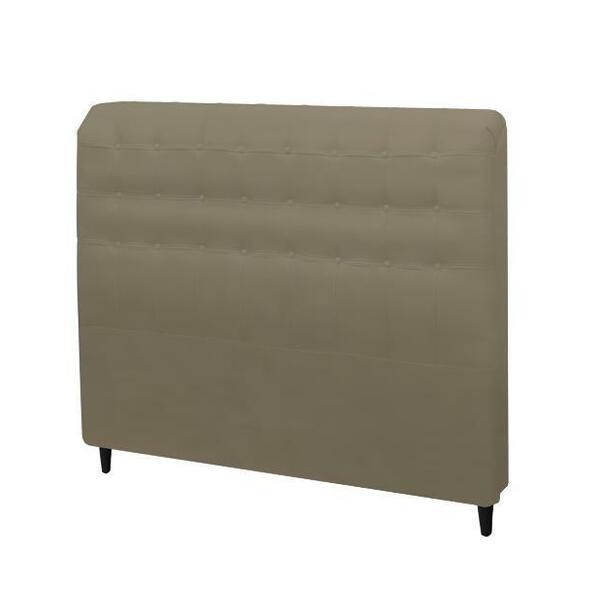 Cabeceira Dama New Plus Solteiro 900mm Veludo Adar Castor - S