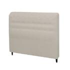 Cabeceira Dama New Plus Solteiro 900mm Veludo Adar Off White