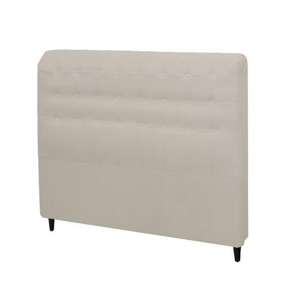 Cabeceira Dama New Plus Solteiro 900mm Veludo Adar Off White