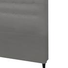 Cabeceira Dama New Plus Solteiro 900mm Veludo Slim Chumbo - S