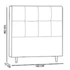 Cabeceira Damares  Para Cama Box Casal Platinum Decor Nude