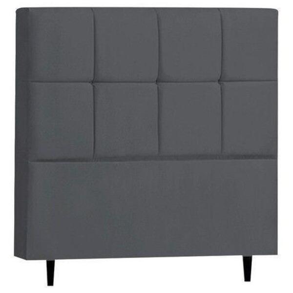 Cabeceira Damares Para Cama Box Solteiro Platinum Decor Cinza