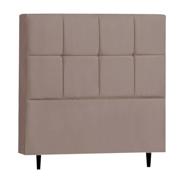 Cabeceira Damares Para Cama Box Solteiro Platinum Decor Nude