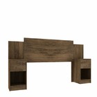 Cabeceira De  Casal Sublime 2 Gavetas 2 Nichos Cacau