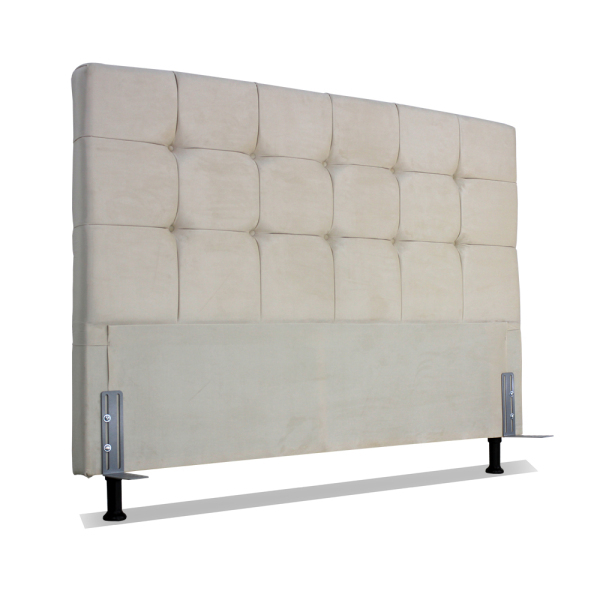 Cabeceira De Cama Box Casal 138 Cm Atlanta Larhome Suede Velu
