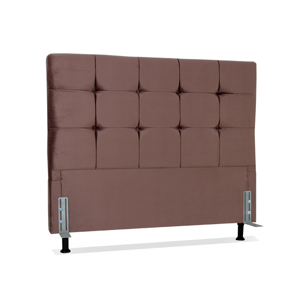 Cabeceira De Cama Box Casal 138 Cm Atlanta Larhome Suede Velu