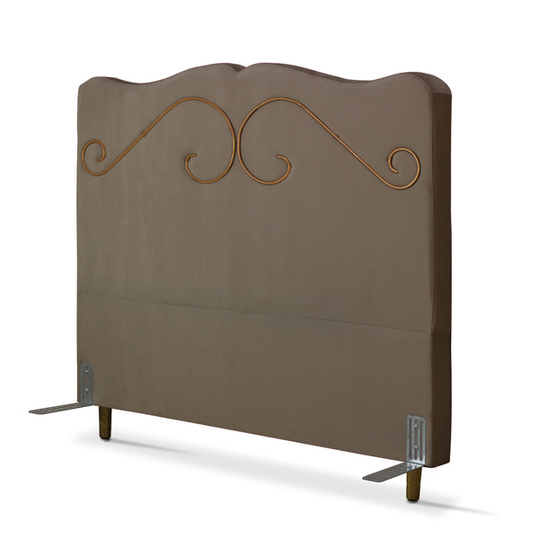 Cabeceira De Cama Box Casal 138 Cm Braga Larhome Suede Veludo