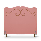 Cabeceira De Cama Box Casal 138 Cm Braga Larhome Suede Veludo