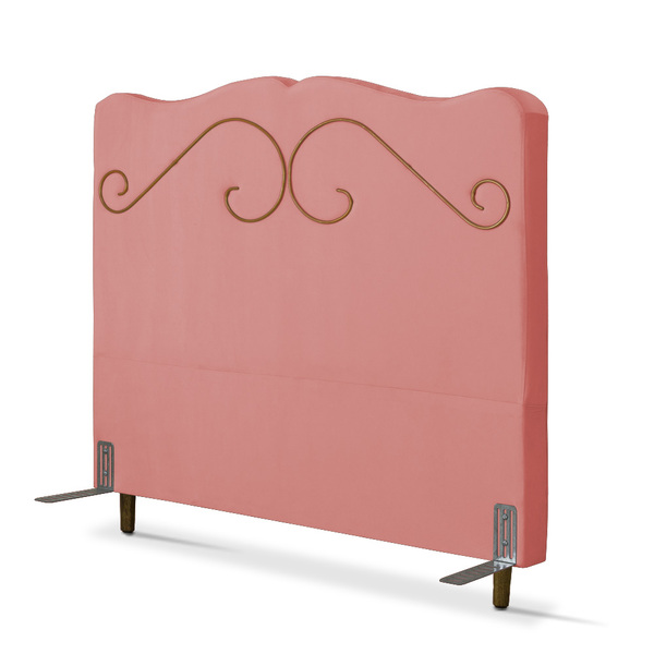 Cabeceira De Cama Box Casal 138 Cm Braga Larhome Suede Veludo