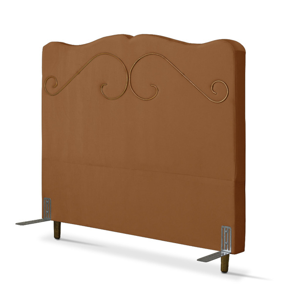 Cabeceira De Cama Box Casal 138 Cm Braga Larhome Suede Veludo