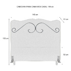 Cabeceira De Cama Box Casal 138 Cm Braga Larhome Suede Veludo