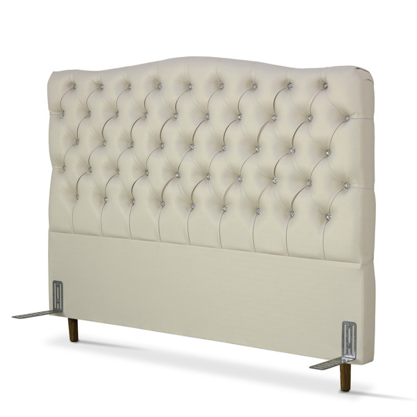Cabeceira De Cama Box Casal 138 Cm Dunas Com Strass Larhome B