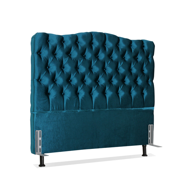 Cabeceira De Cama Box Casal 138 Cm Dunas Larhome Suede Acetin