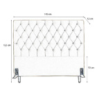 Cabeceira De Cama Box Casal 138 Cm Larhome Versalite Suede Ve