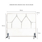 Cabeceira De Cama Box Casal 138 Cm Munique Larhome Suede Velu