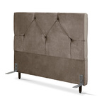 Cabeceira De Cama Box Casal 138 Cm Munique Larhome Suede Velu