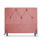 Cabeceira De Cama Box Casal 138 Cm Munique Larhome Suede Velu