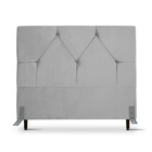 Cabeceira De Cama Box Casal 138 Cm Munique Larhome Suede Velu