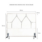 Cabeceira De Cama Box Casal 138 Cm Munique Larhome Suede Velu