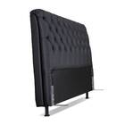 Cabeceira De Cama Box Casal 138 Cm Padua Larhome Corino Preto.
