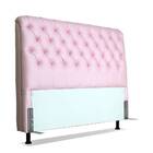 Cabeceira De Cama Box Casal 138 Cm Padua Larhome Corino Rosa.