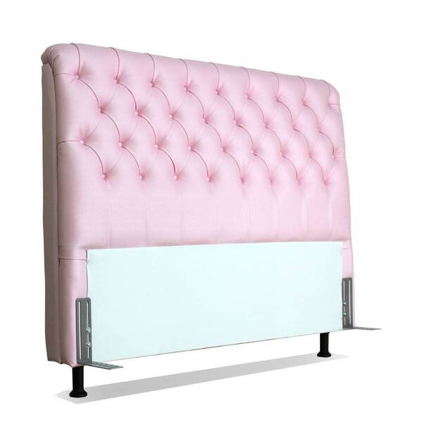 Cabeceira De Cama Box Casal 138 Cm Padua Larhome Corino Rosa.