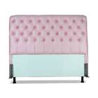 Cabeceira De Cama Box Casal 138 Cm Padua Larhome Corino Rosa.