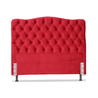 Cabeceira De Cama Box Casal 138cm Larhome Dunas Suede Veludo