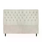 Cabeceira De Cama Box Casal 138cm Pádua Veludo Bege