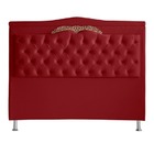 Cabeceira De Cama Box Casal 140 Cm  Barcelona Vermelho Vinho